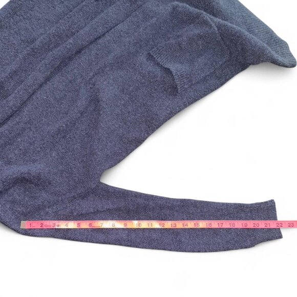 MICHAEL Michael Kors Navy Blue Open Front Long Medium Knit Cardigan Sweater Sz M - Picture 7 of 8